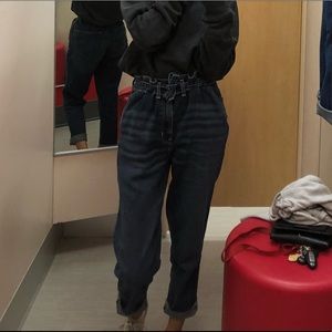 hollister paperbag mom jeans